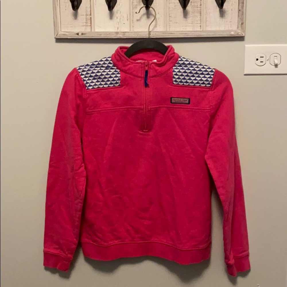Vineyard Vines Girl’s Quarter Zip Pullover Size XL